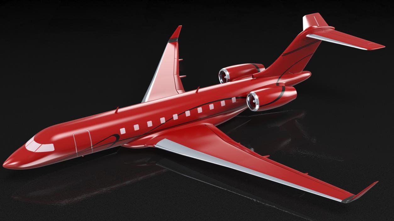 3D Business Jet Scale model