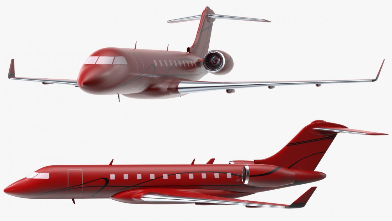 3D Business Jet Scale model