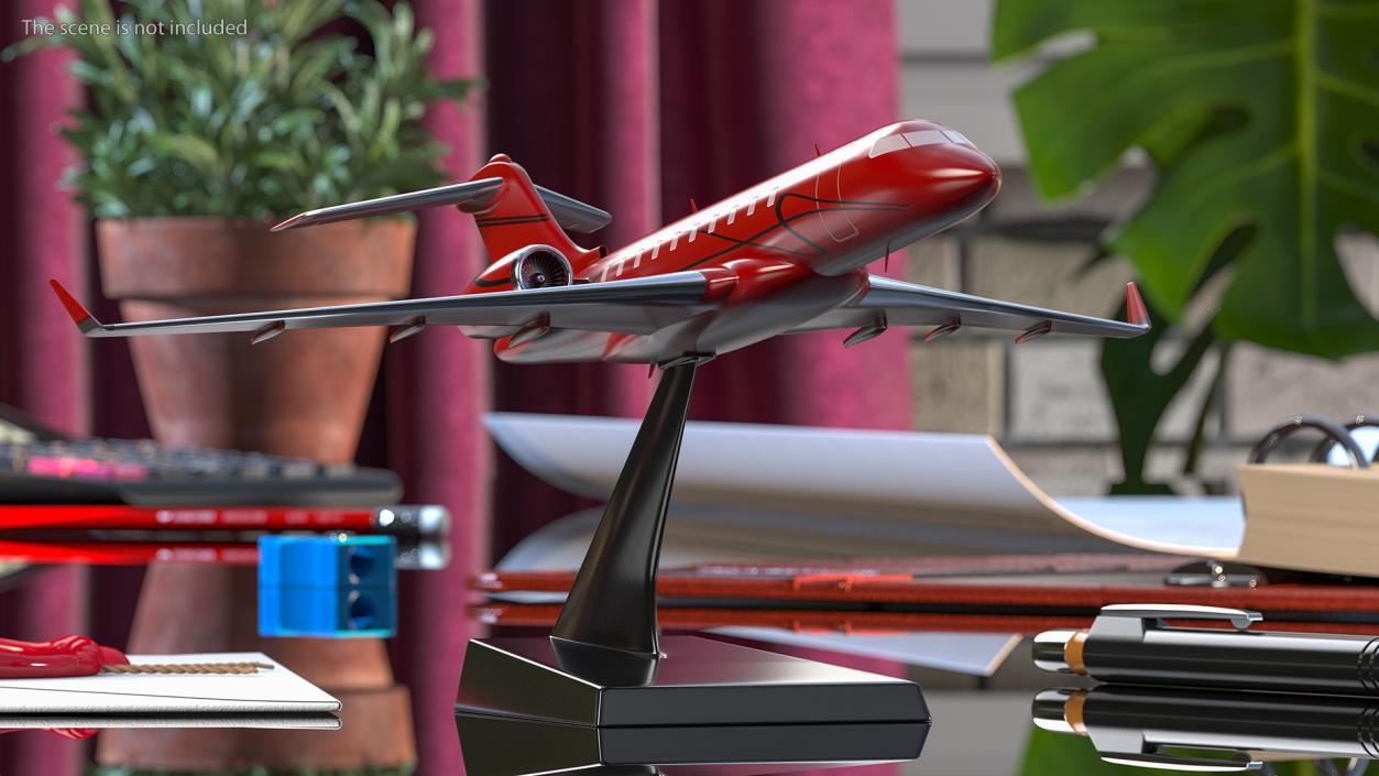 3D Business Jet Scale model