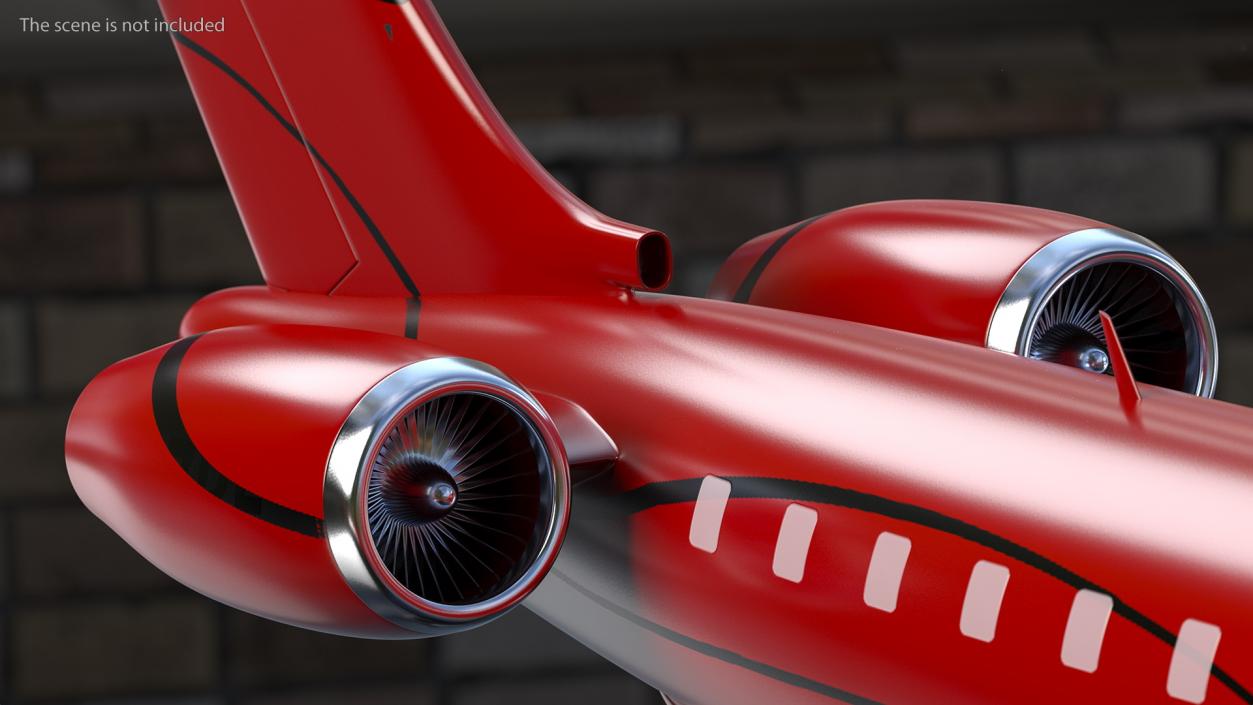 3D Business Jet Scale model