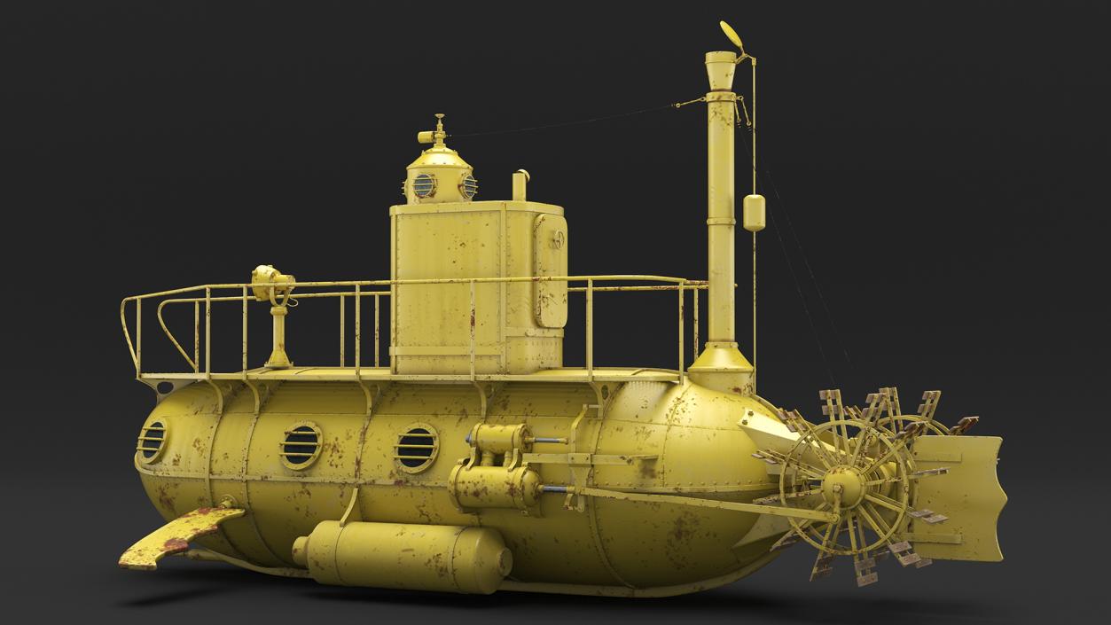 3D model Old Yellow Submarine