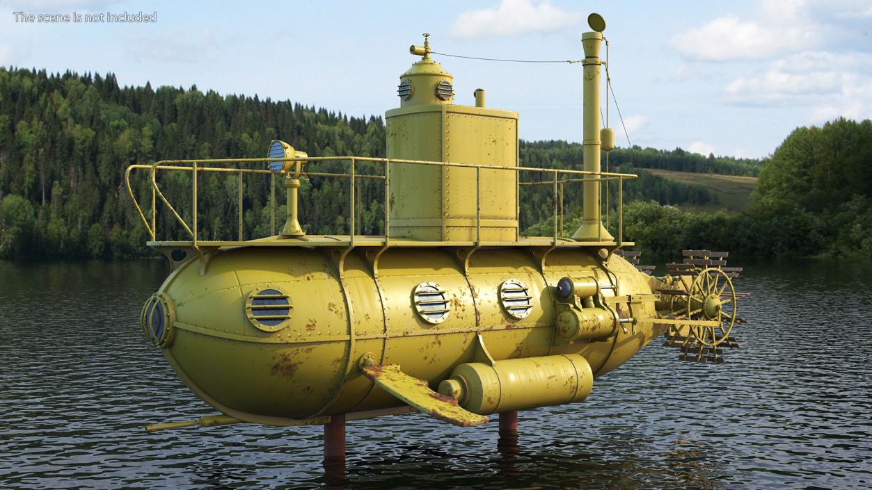 3D model Old Yellow Submarine