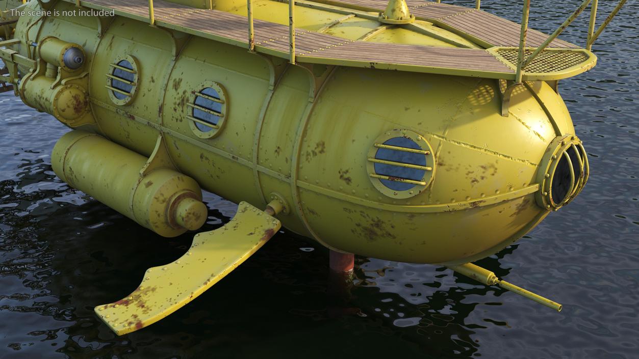 3D model Old Yellow Submarine