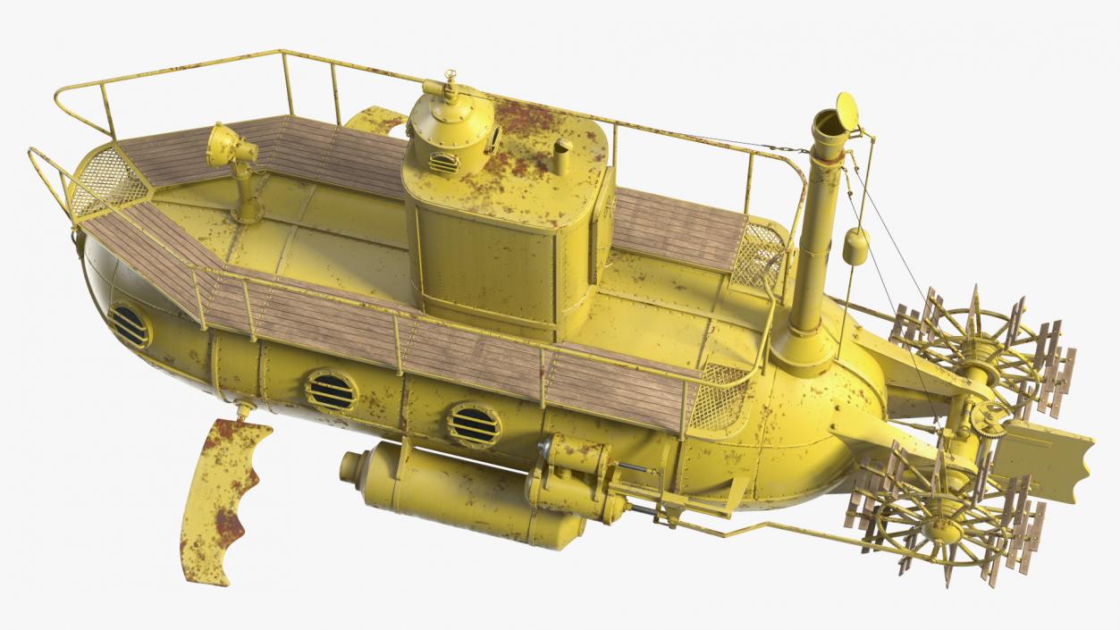 3D model Old Yellow Submarine