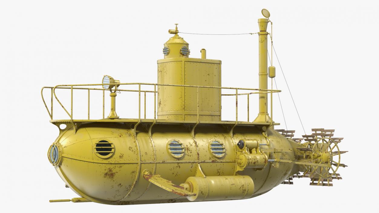 3D model Old Yellow Submarine