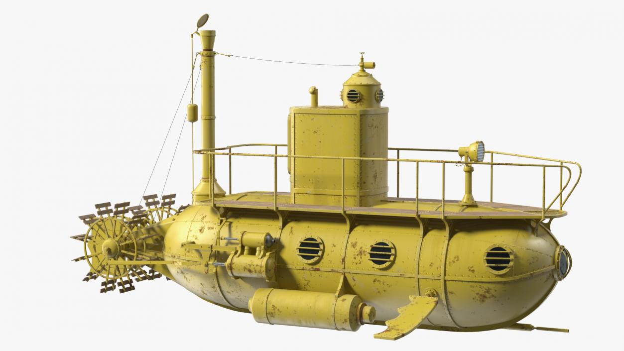 3D model Old Yellow Submarine