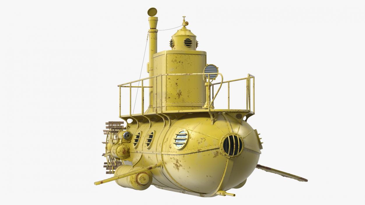 3D model Old Yellow Submarine