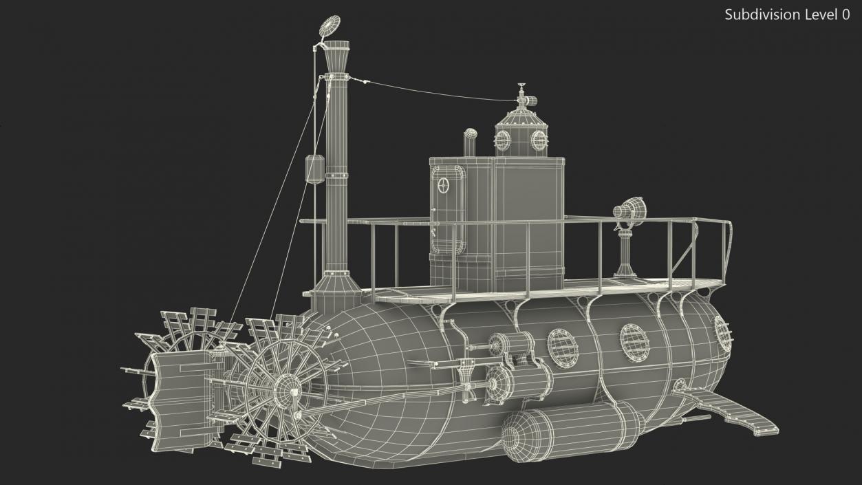 3D model Old Yellow Submarine