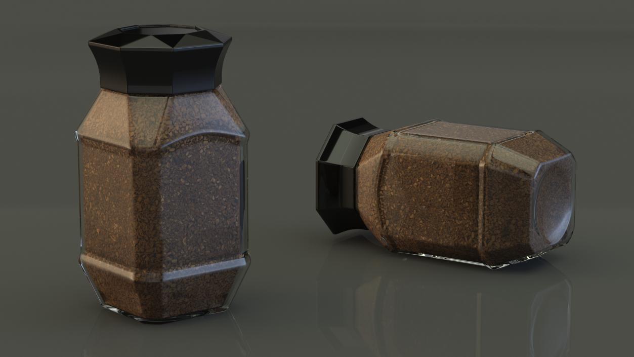 3D model Jar of Instant Coffee 95g