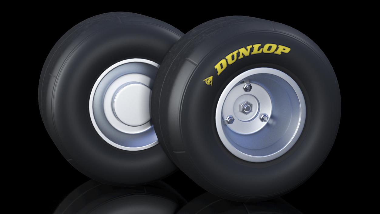 Dunlop Kart Slick Tyre 3D