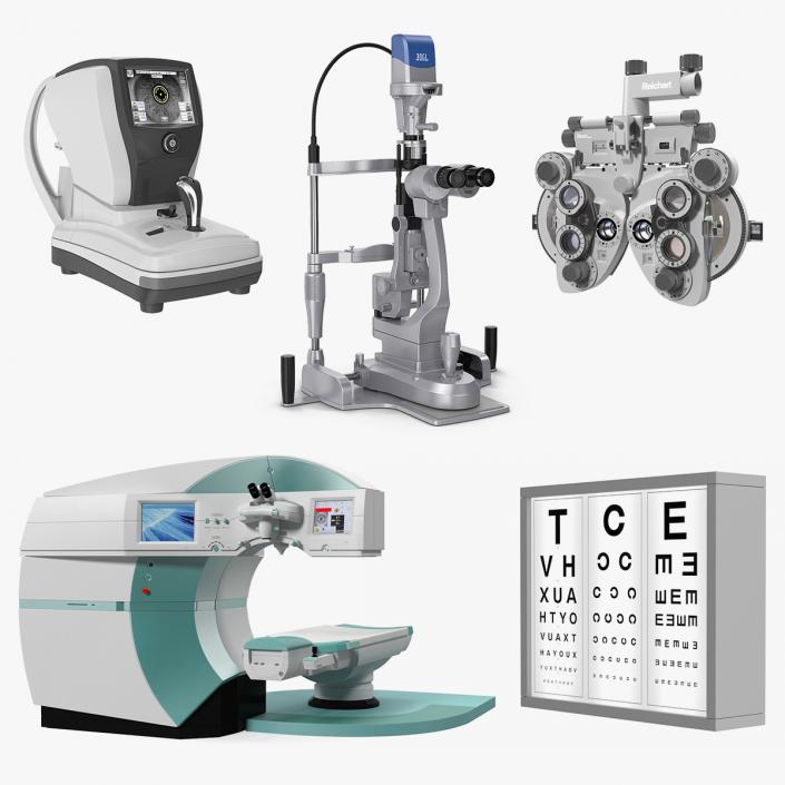 3D model Eye Diagnosis and Surgery Instruments Collection 2