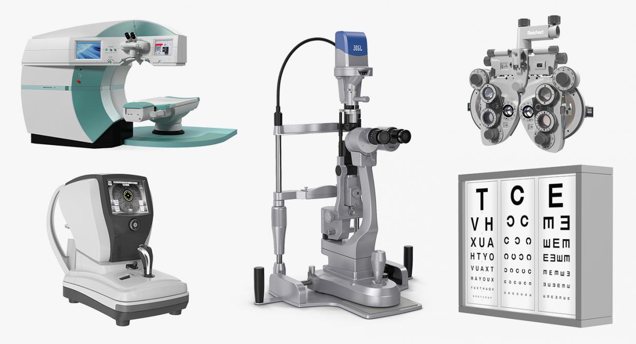 3D model Eye Diagnosis and Surgery Instruments Collection 2