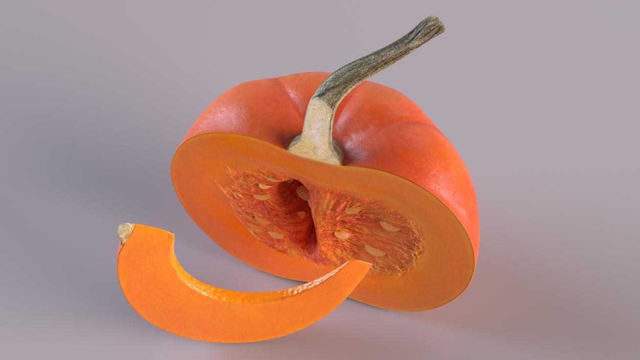 Cut Pumpkin with Slice 3D