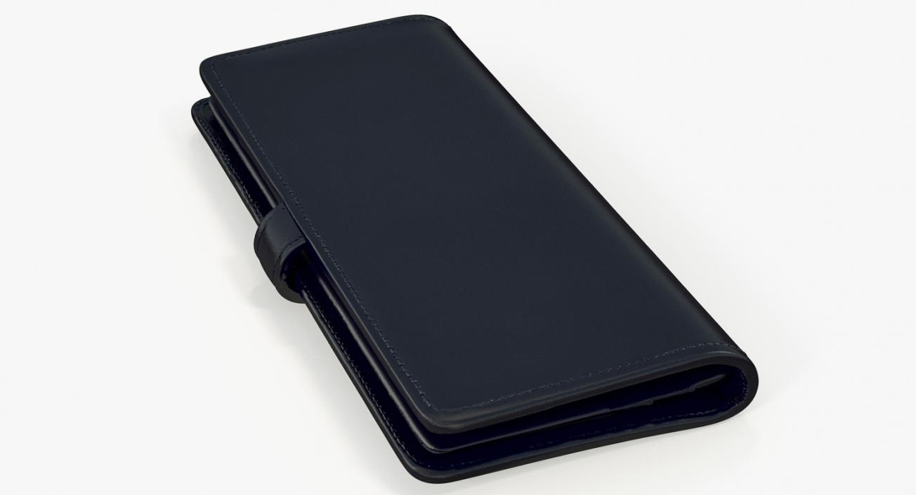 Long Wallet Black 3D