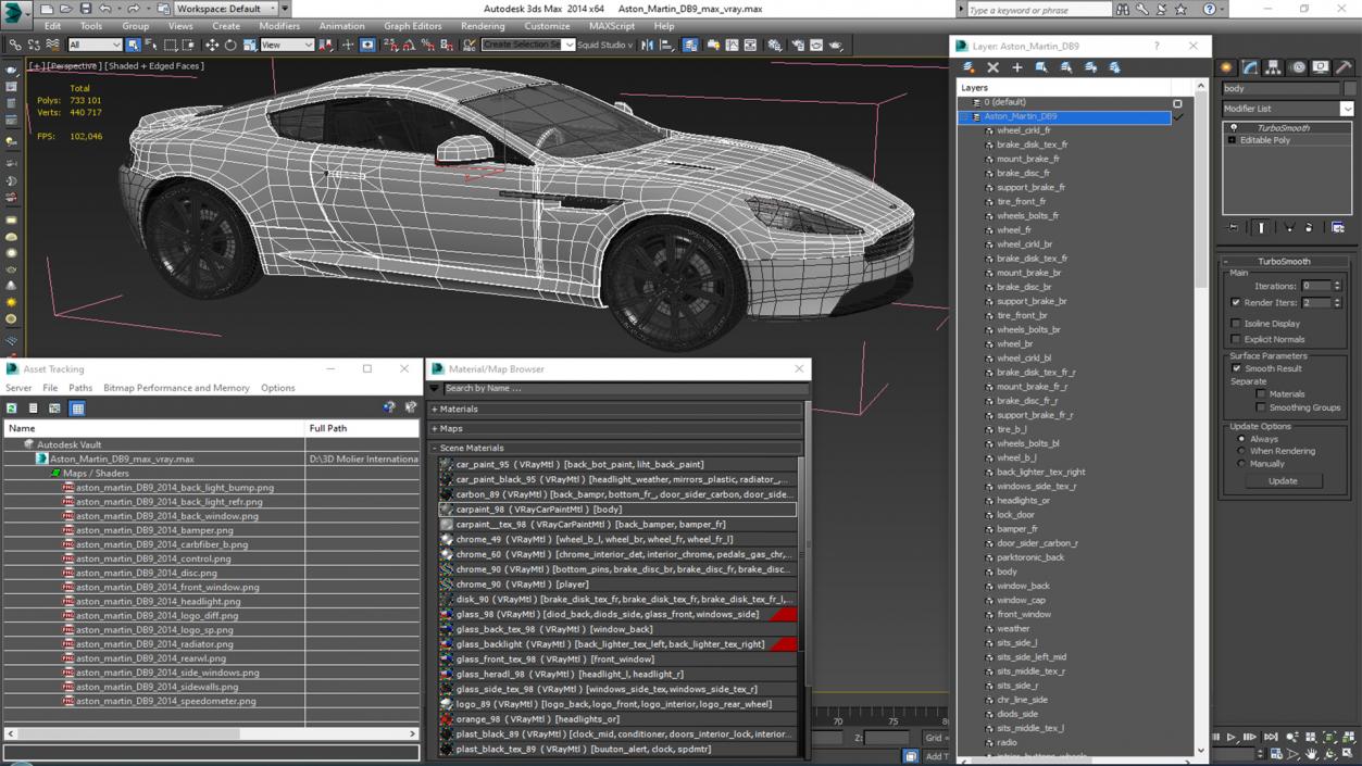 3D Aston Martin DB9