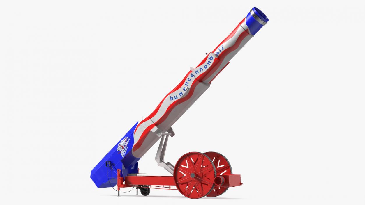 Human Cannonball Red Rigged 3D