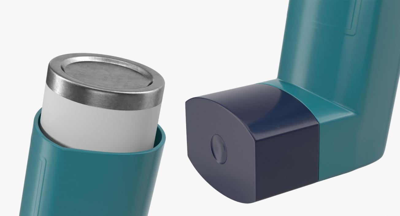 Asthma Inhaler 3D model