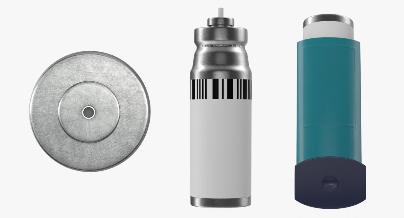 Asthma Inhaler 3D model