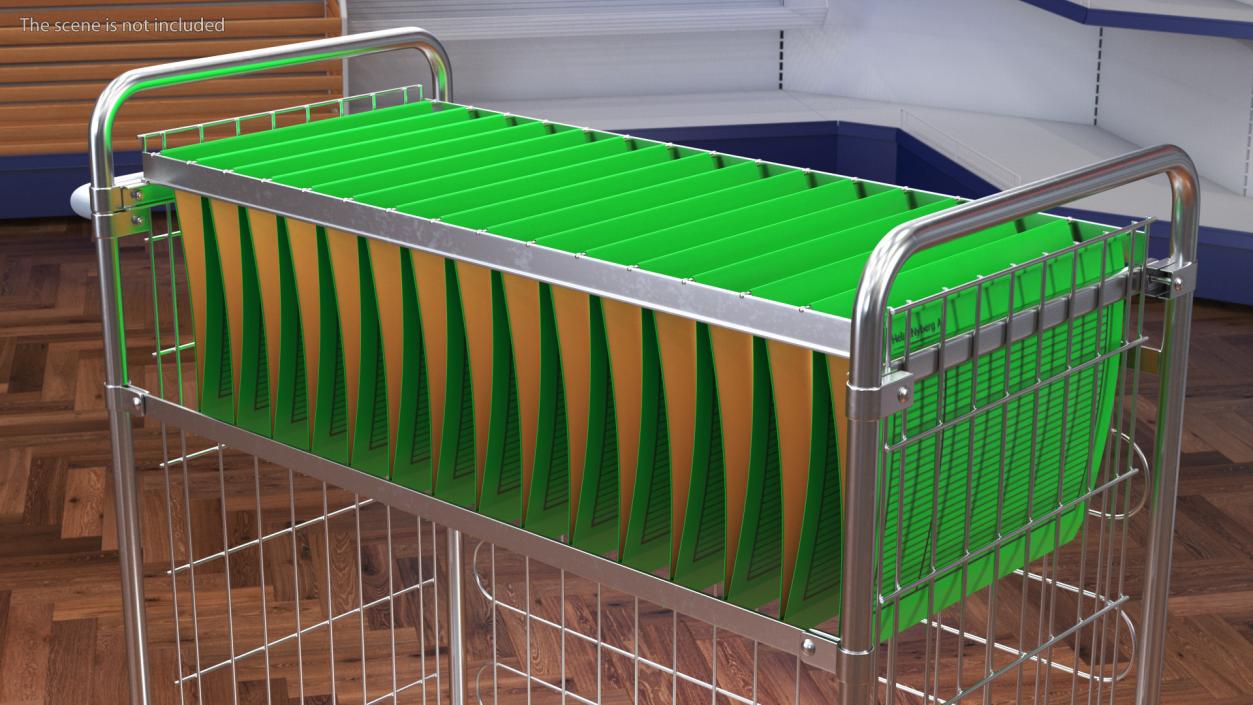 3D Shopping Baskets and Trolley Collection 7