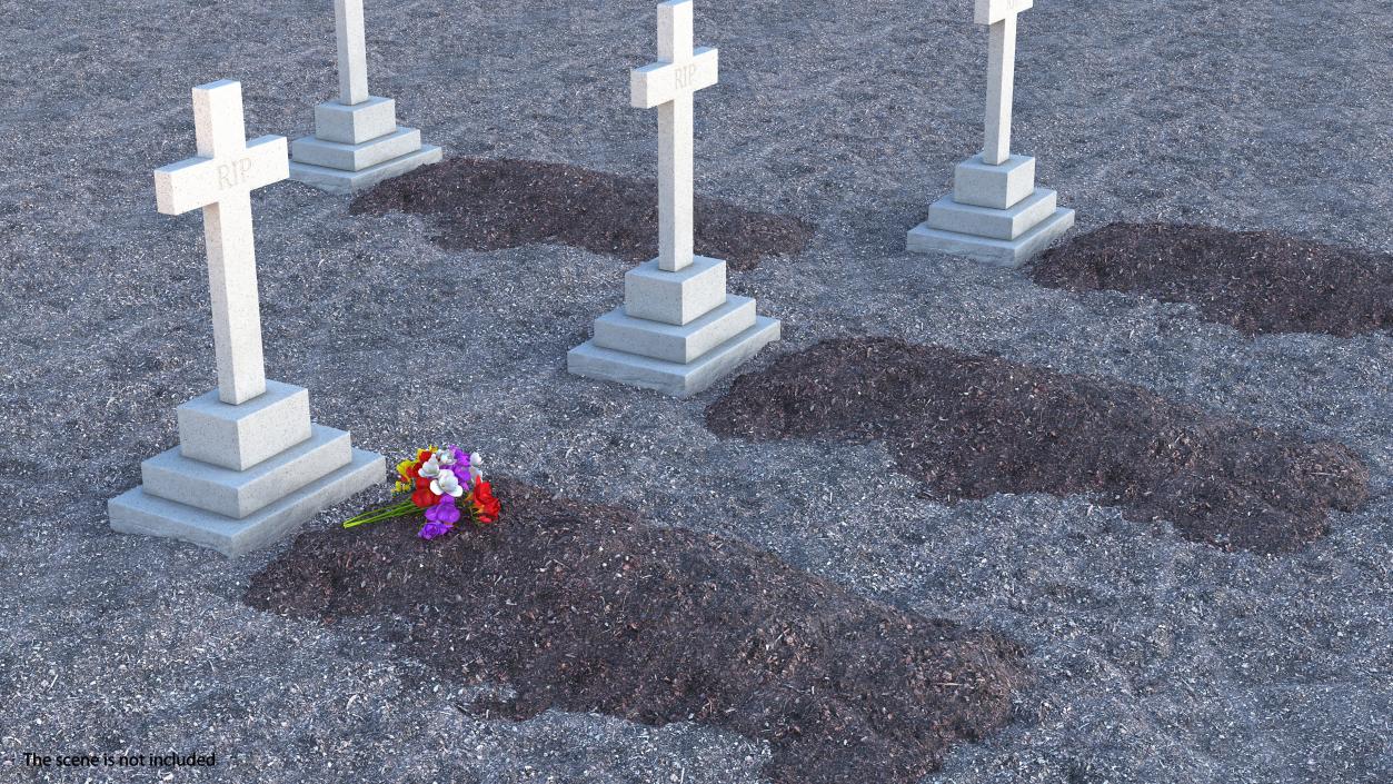 Granite Cross Memorial 3D