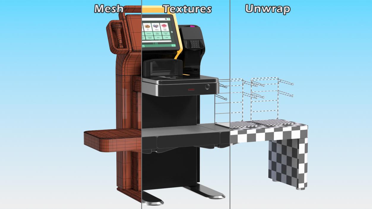 Self Checkout Retail System 3D