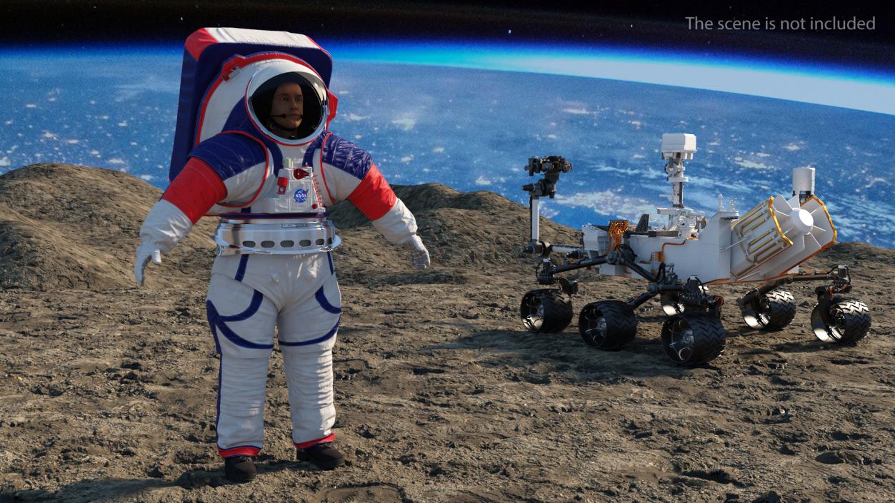 Spacesuit NASA Astronaut Artemis xEMU 3D