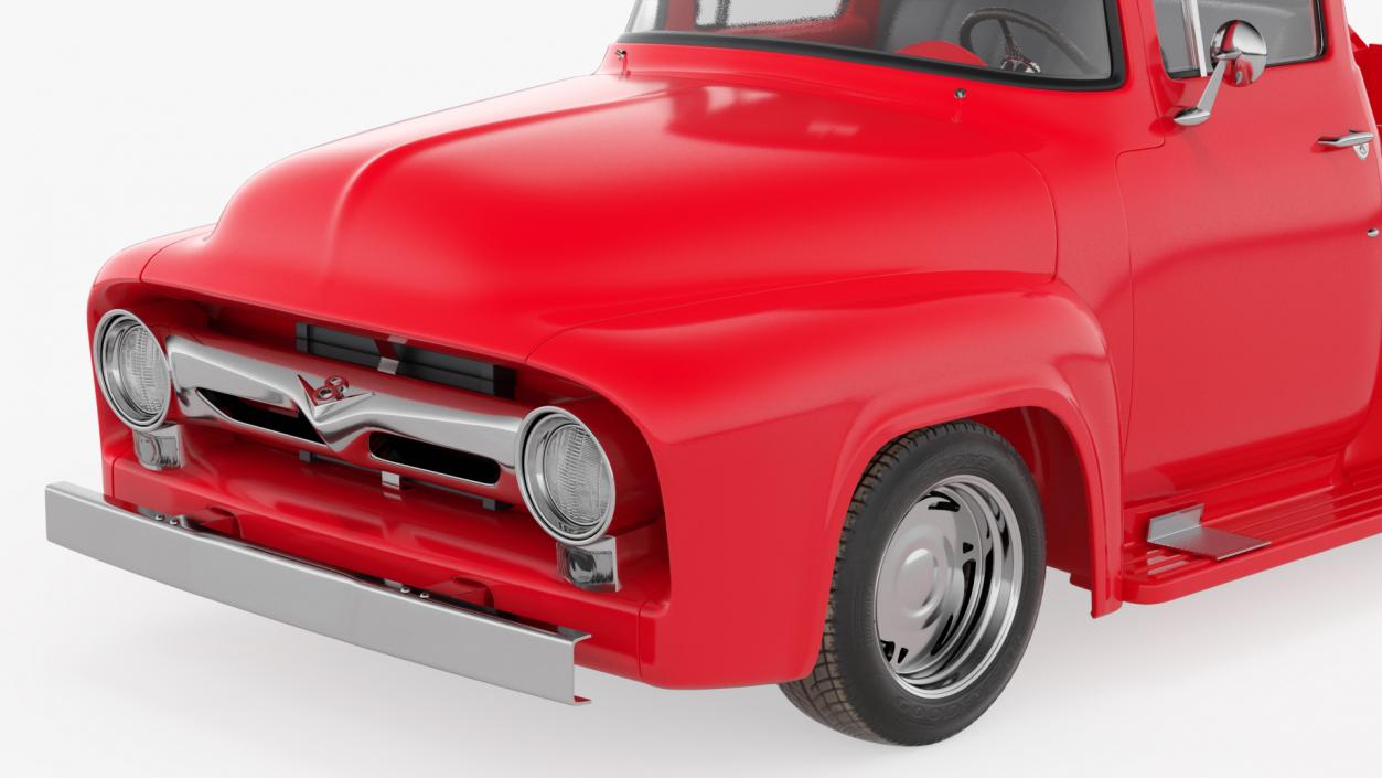 3D 1956 Ford F100 Pickup Truck Tuned model