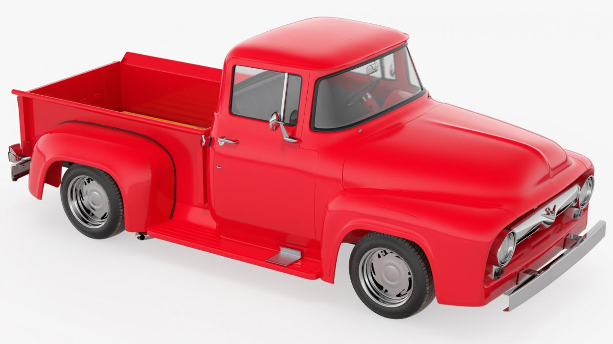 3D 1956 Ford F100 Pickup Truck Tuned model