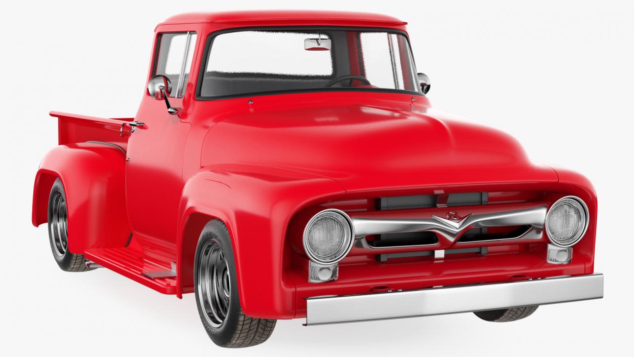 3D 1956 Ford F100 Pickup Truck Tuned model