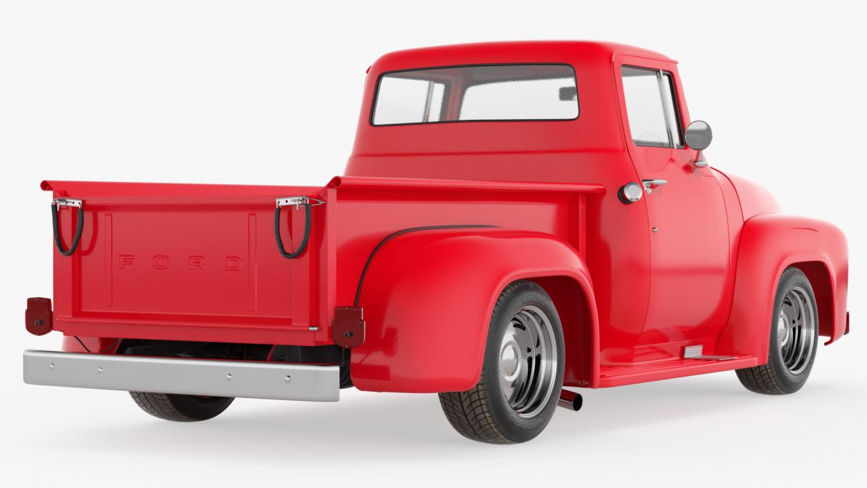 3D 1956 Ford F100 Pickup Truck Tuned model