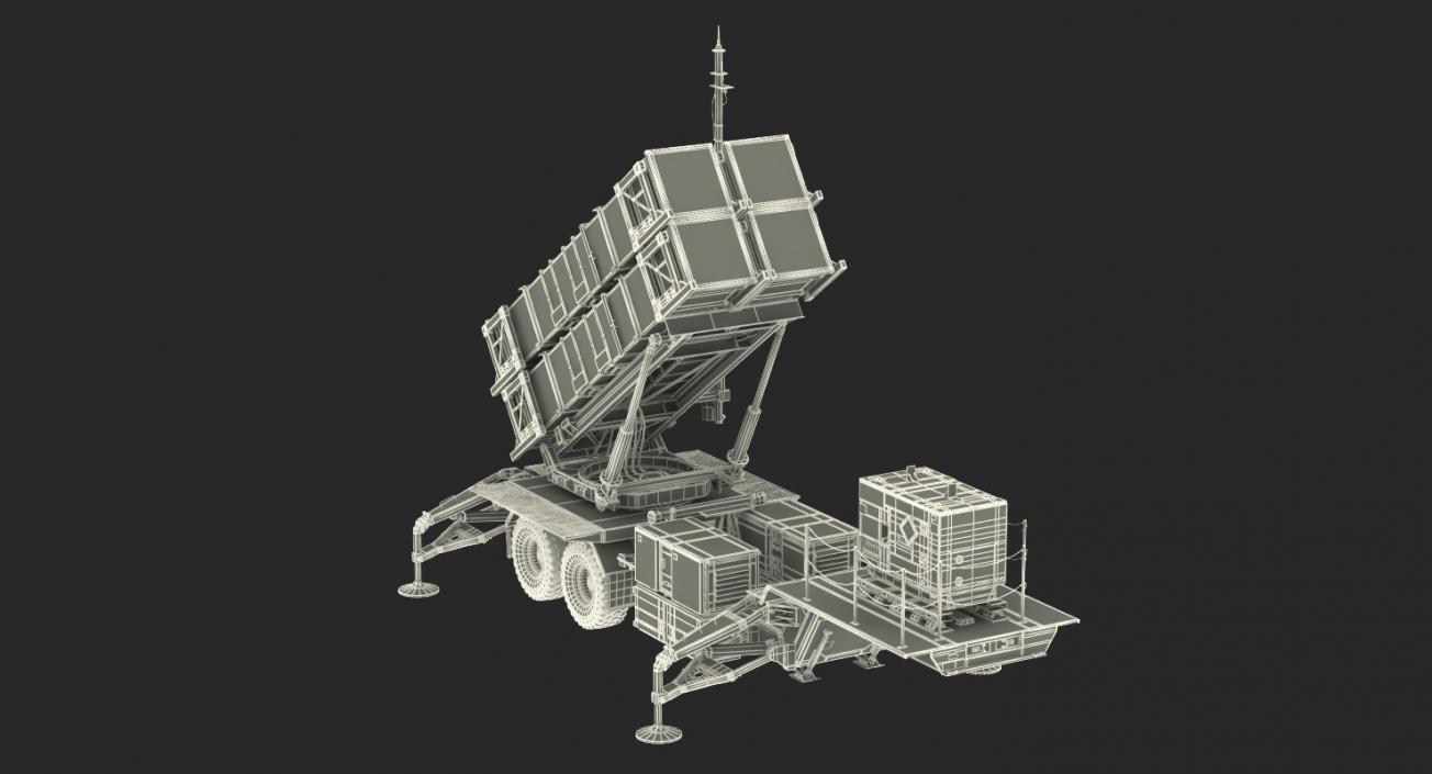 3D model MIM-104 Patriot SAM Battle Position