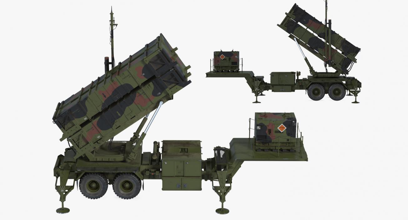 3D model MIM-104 Patriot SAM Battle Position