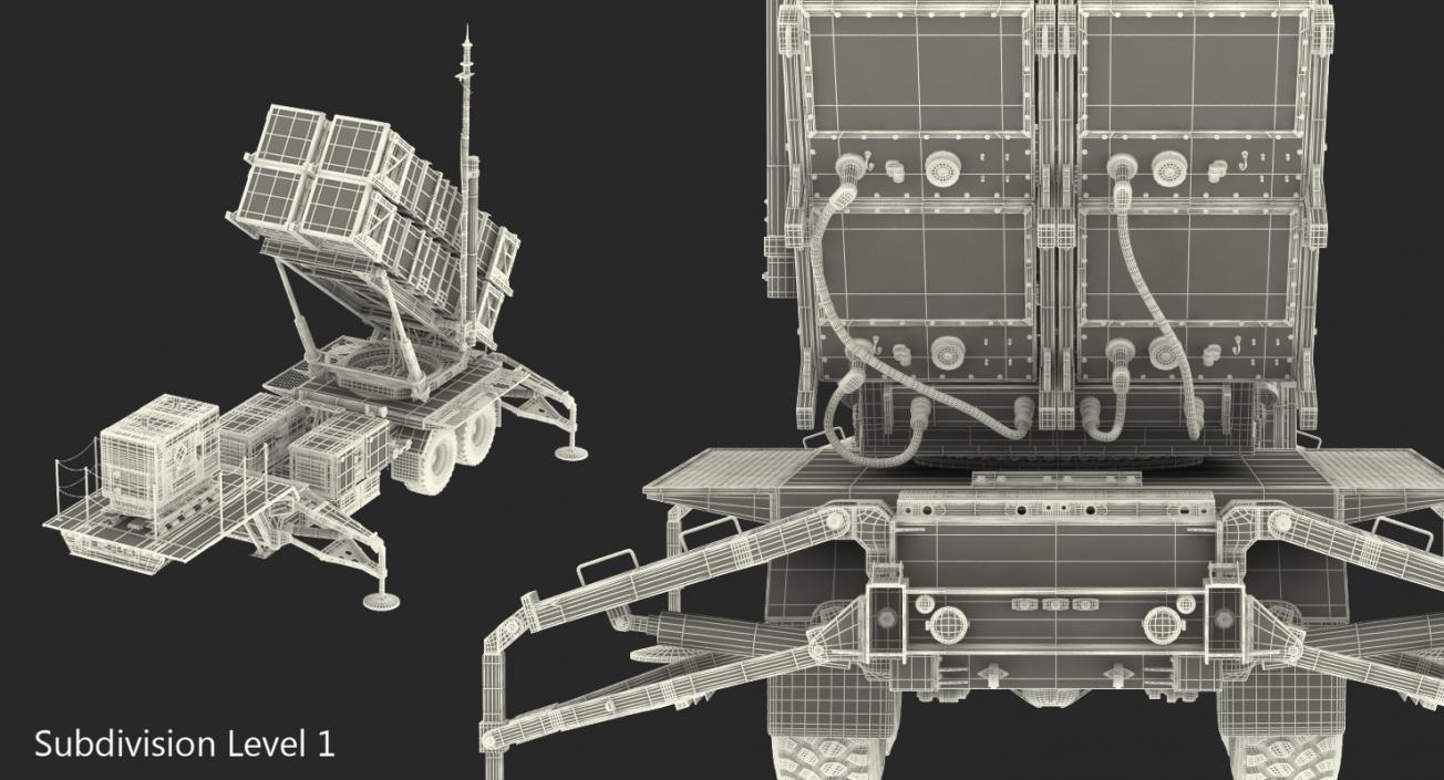 3D model MIM-104 Patriot SAM Battle Position