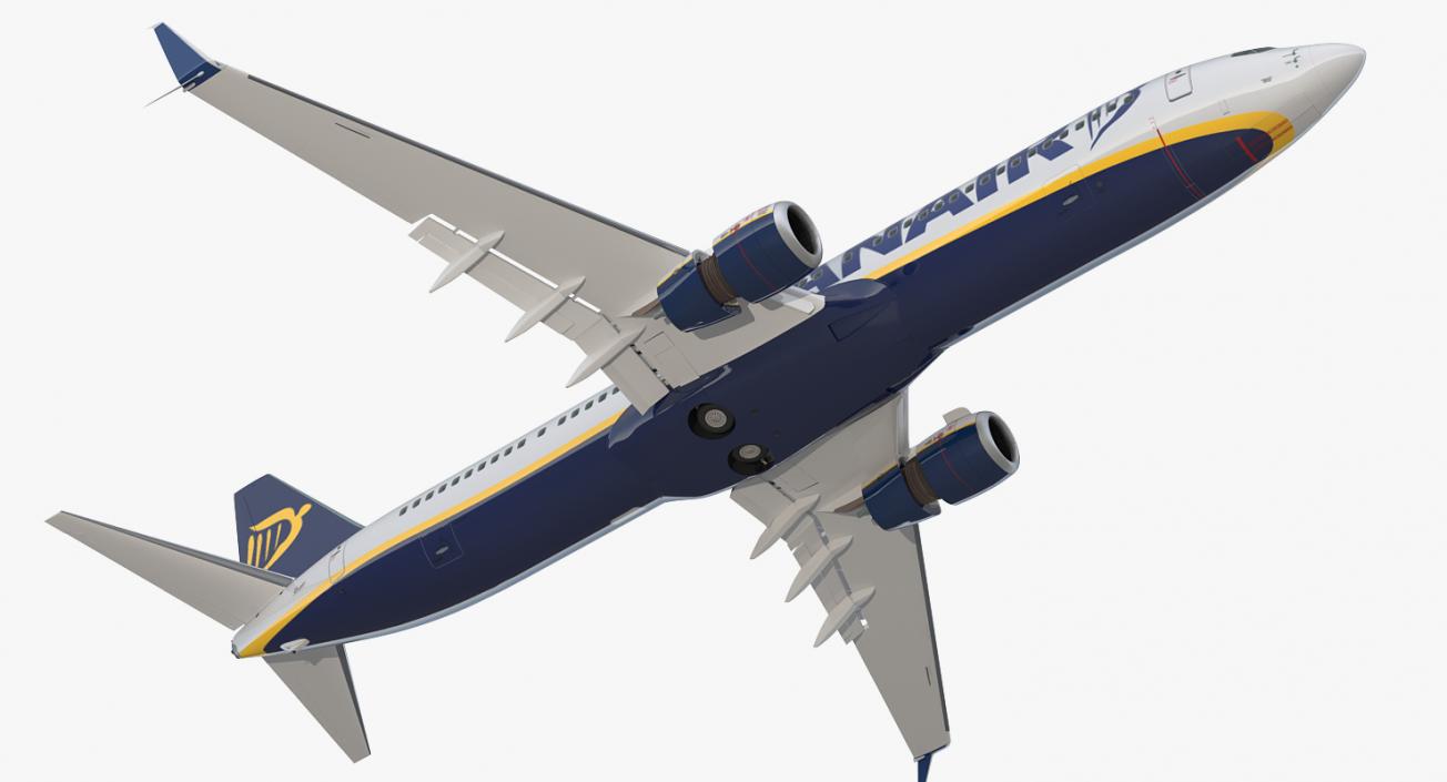 3D Boeing 737-900 with Interior and Cockpit Ryanair model