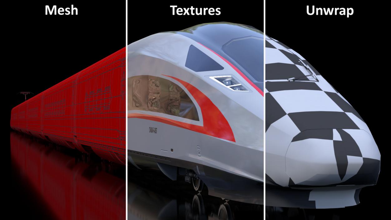 3D CR400 Fuxing Train model