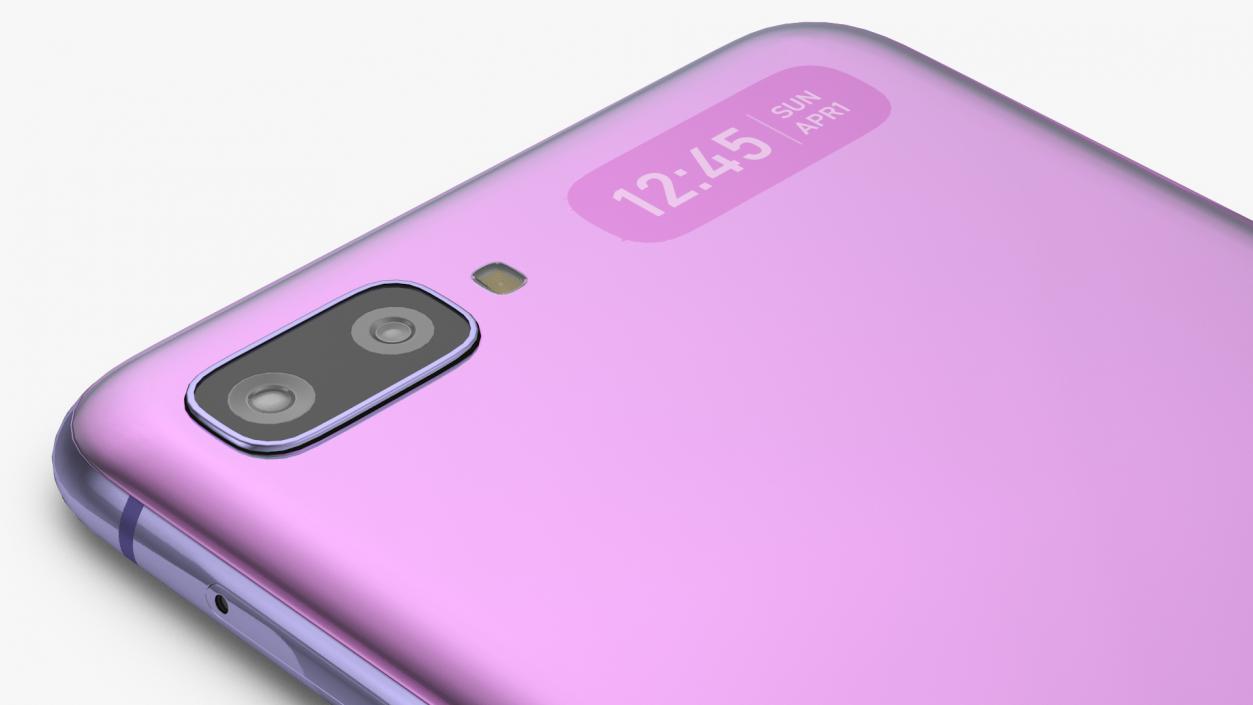 3D model Mirror Purple Samsung Galaxy Z Flip