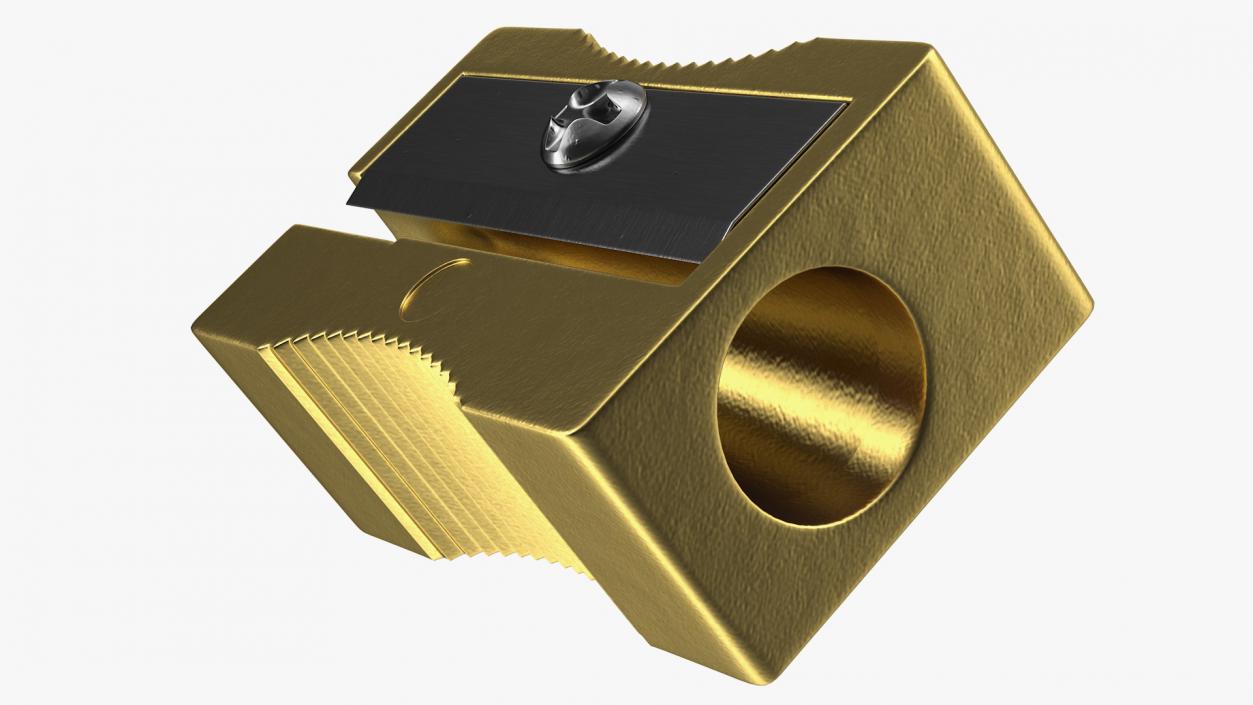 3D Gold Pencil Sharpener