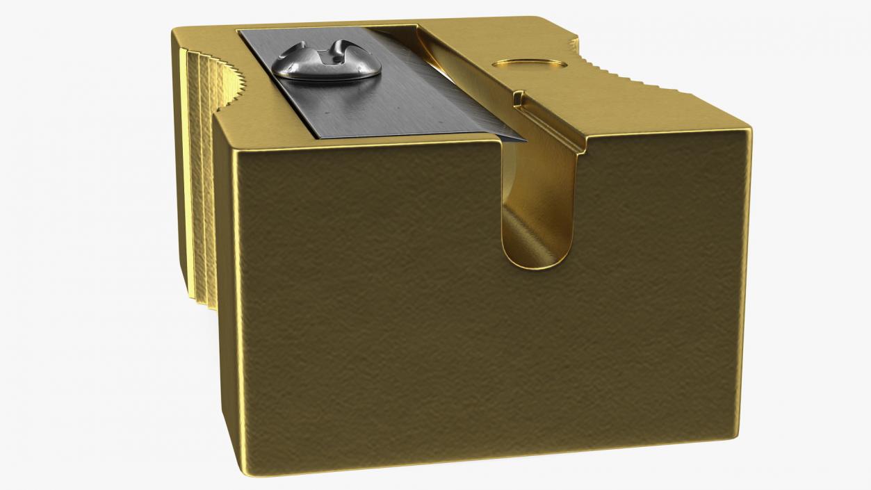 3D Gold Pencil Sharpener