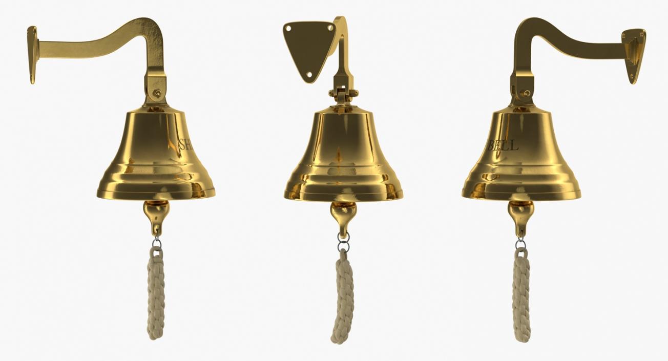 3D Bronze Ship Bell