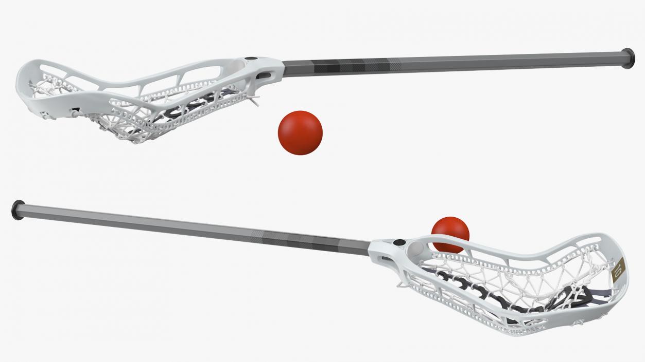 Lacrosse Stick Generic with Ball 3D