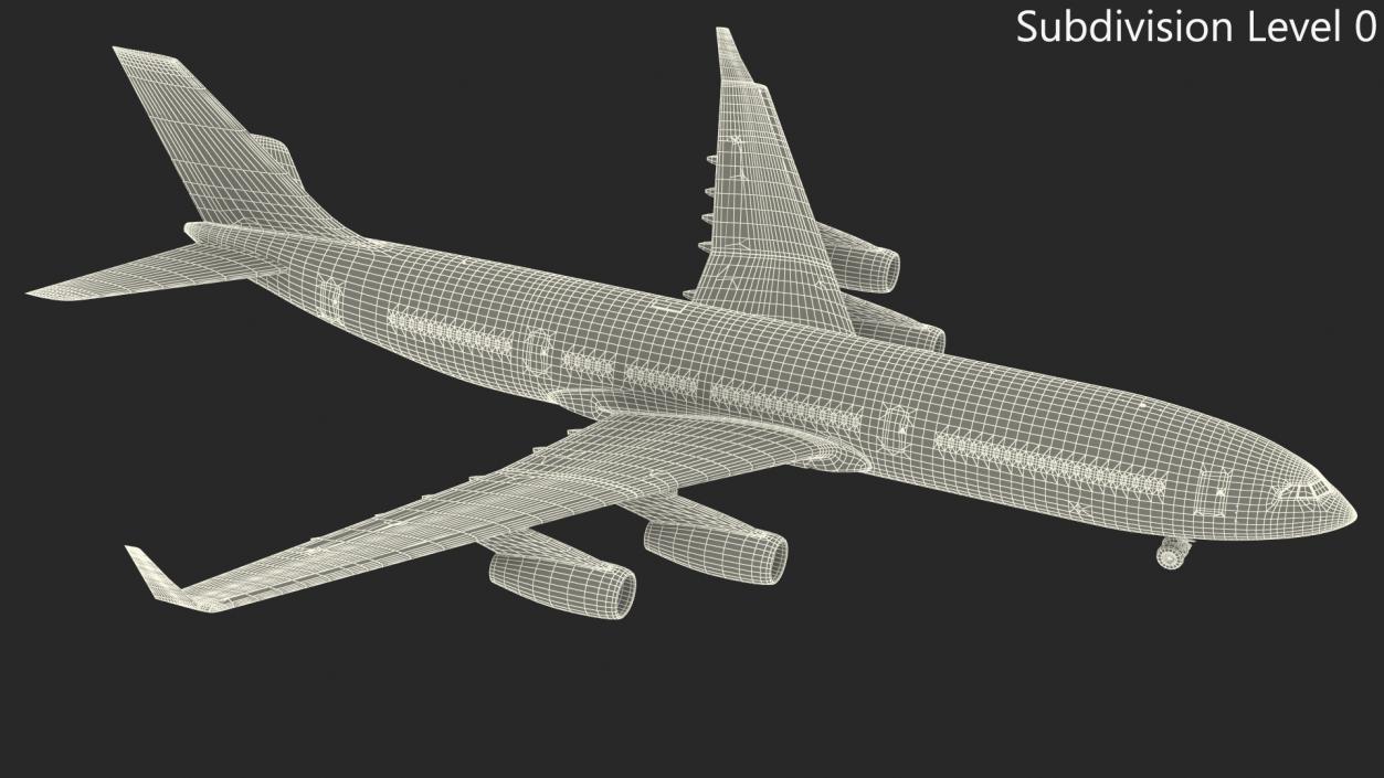 3D model IL-96-400 Simple Interior