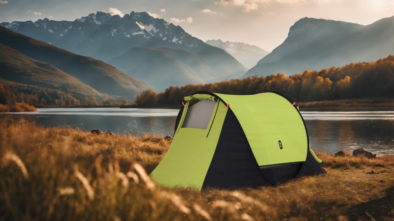 3D Opened Camping Tent Xiaomi