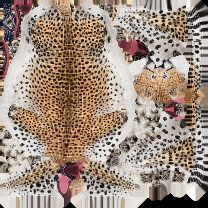 Cheetah Looking Around 3D