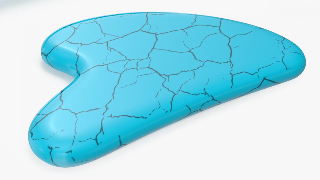 3D Gua Sha Tools Turquoise model