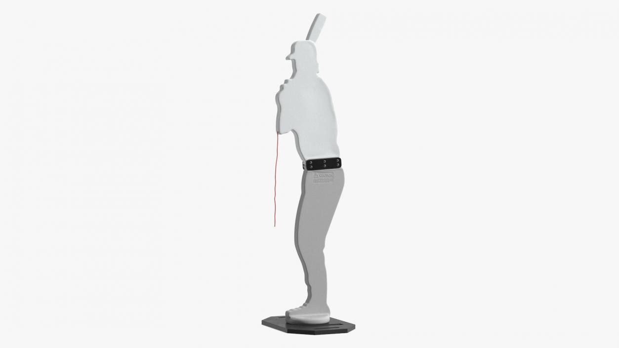 Baseball Pitching Dummy White 3D model