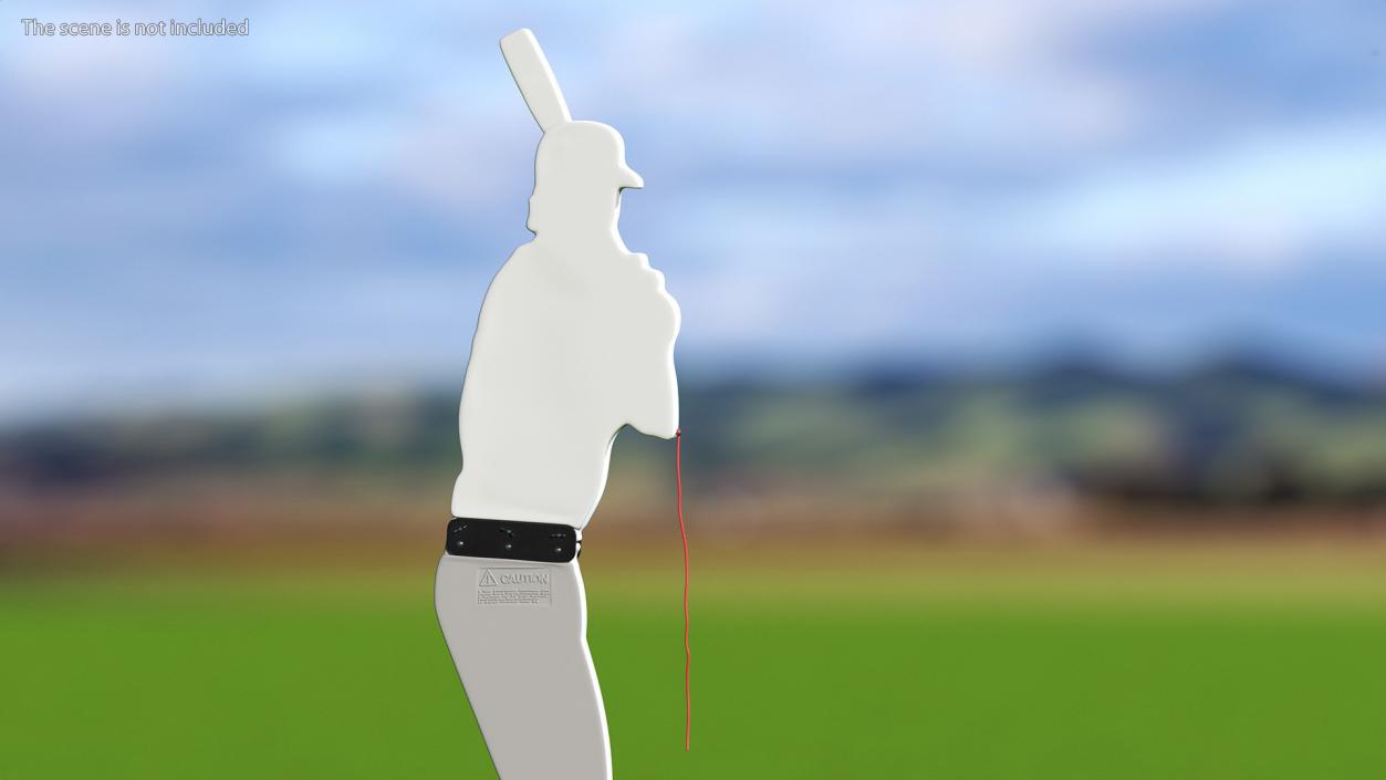 Baseball Pitching Dummy White 3D model