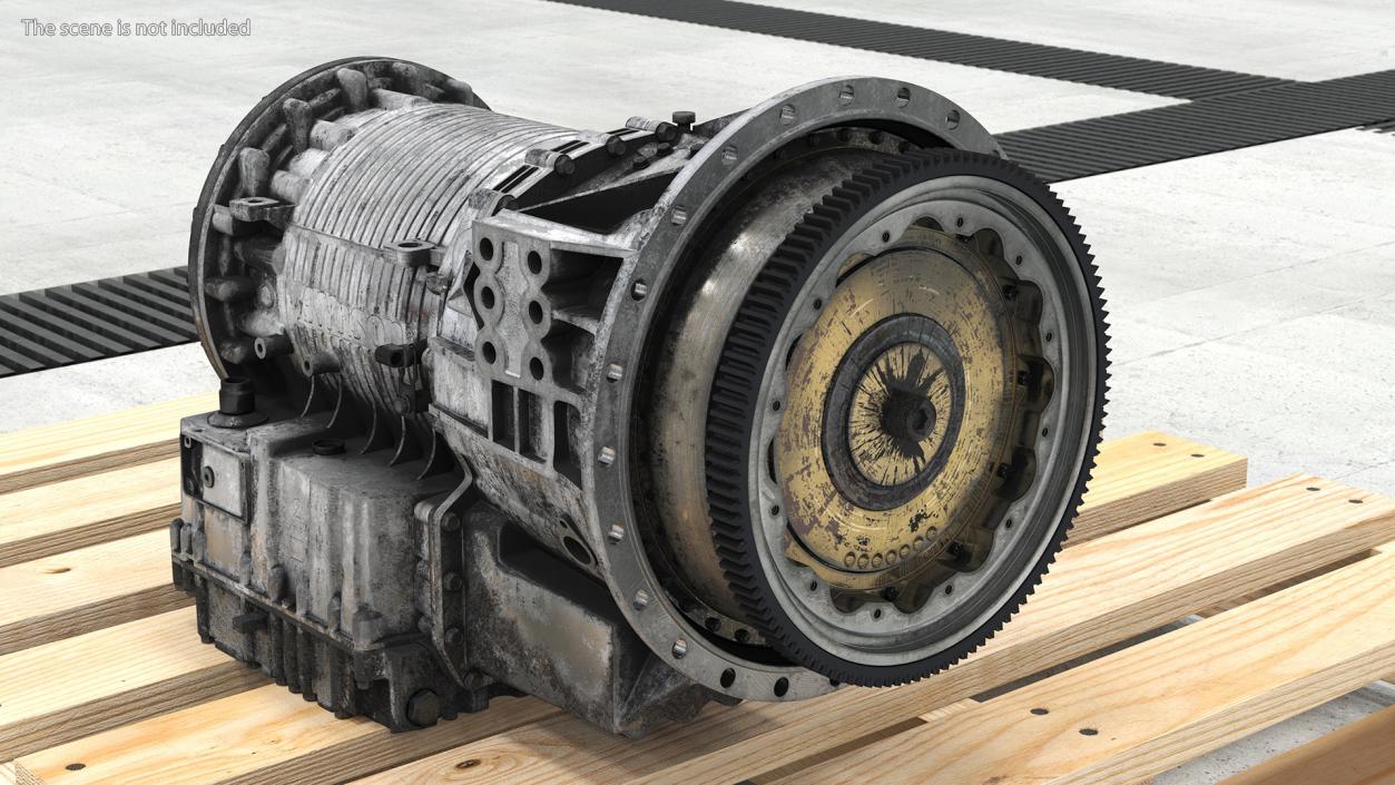 3D model Worn Transmission Allison 4000