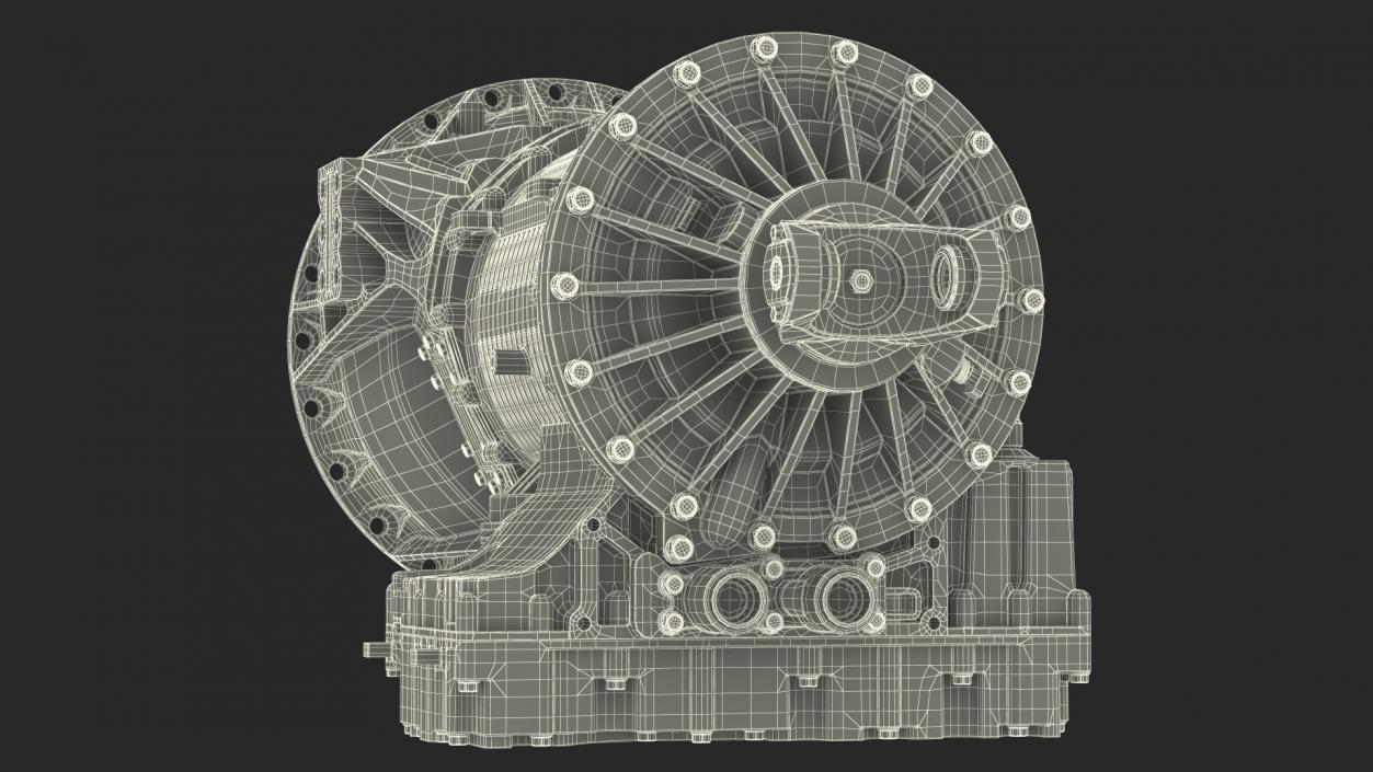 3D model Worn Transmission Allison 4000