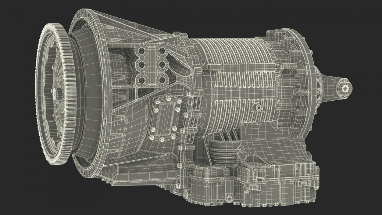 3D model Worn Transmission Allison 4000