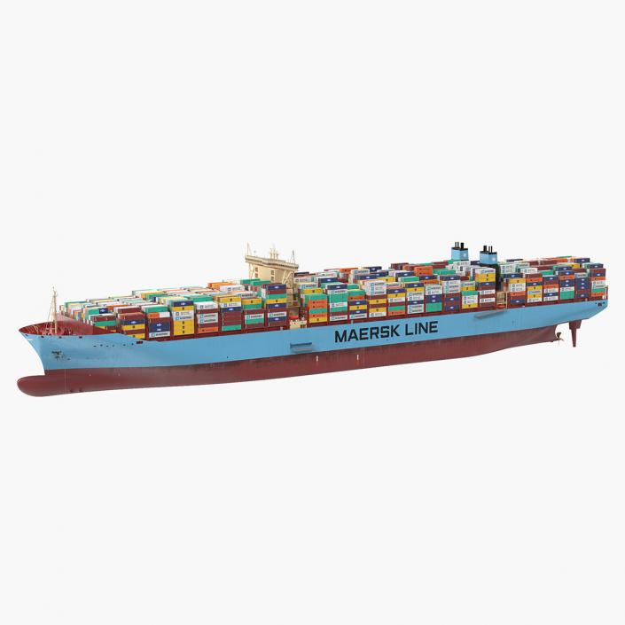 Loaded Maersk McKinney Container Ship 3D